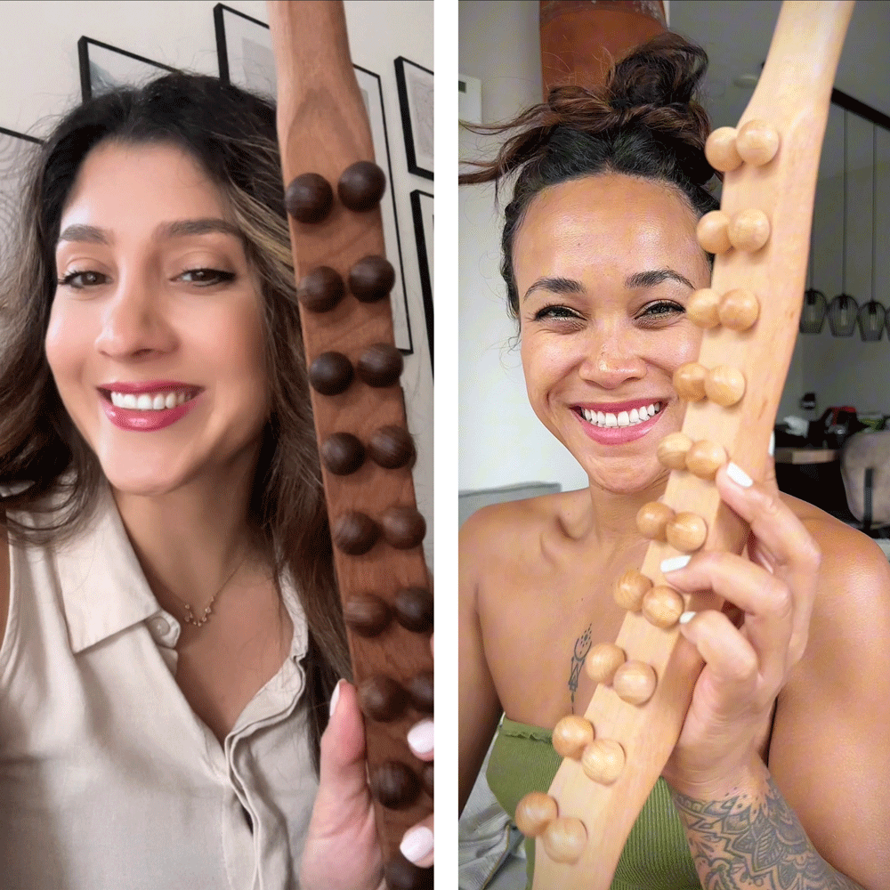 MRLY™ Barre de Drainage Lymphatique en Bois